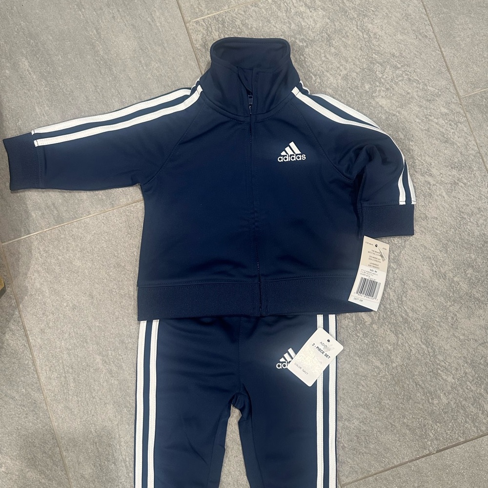 Adidas Navy Blue Tracksuit Set